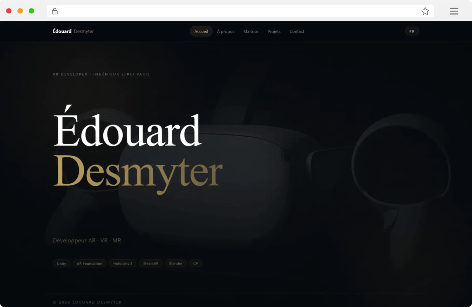 Portfolios web sur mesure — Édouard Desmyter & Micky Valat